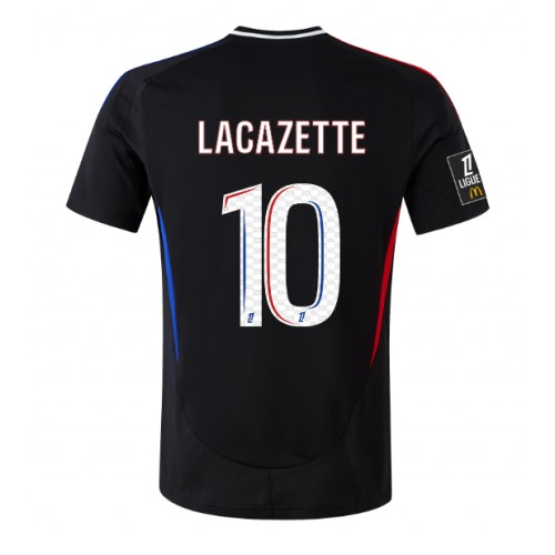 Fotballdrakt Herre Olympique Lyonnais Alexandre Lacazette #10 Bortedrakt 2024-25 Kortermet